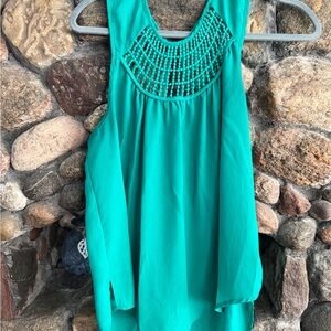 Maurices Green Sleeveless Blouse